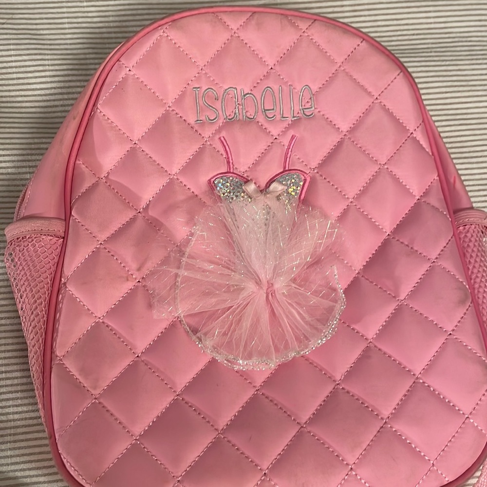 Isabelle little girls ballet dance bag back pack